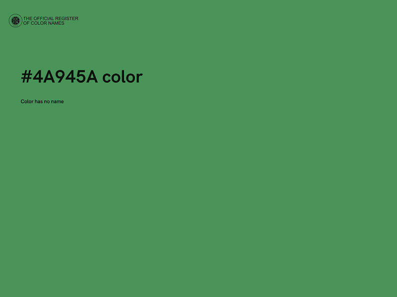 #4A945A color image