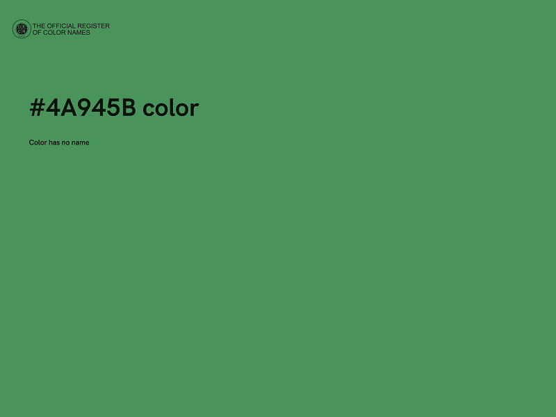 #4A945B color image