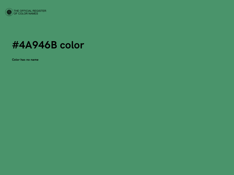 #4A946B color image