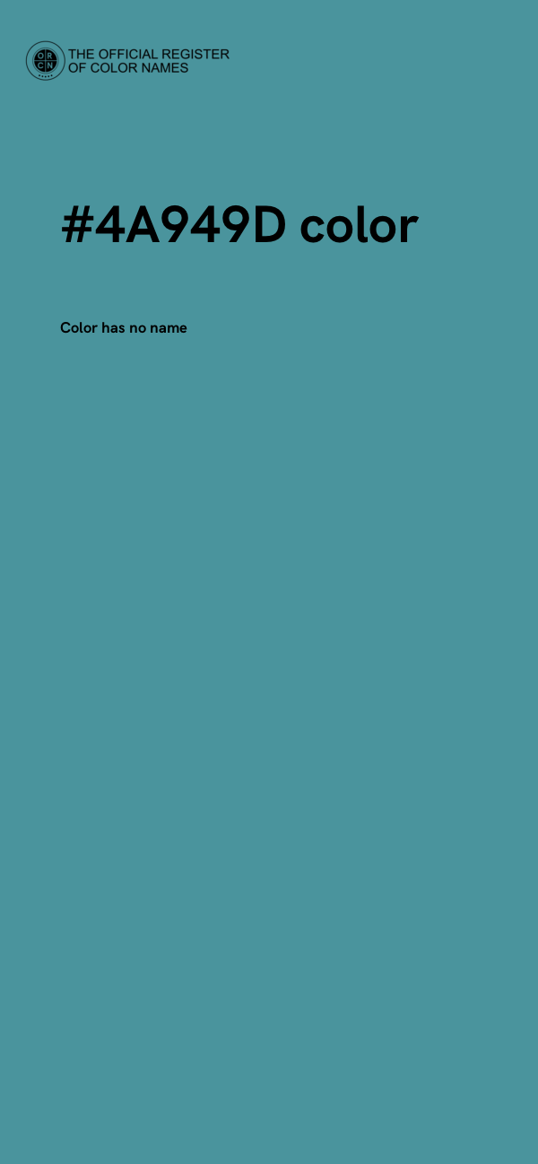 #4A949D color image