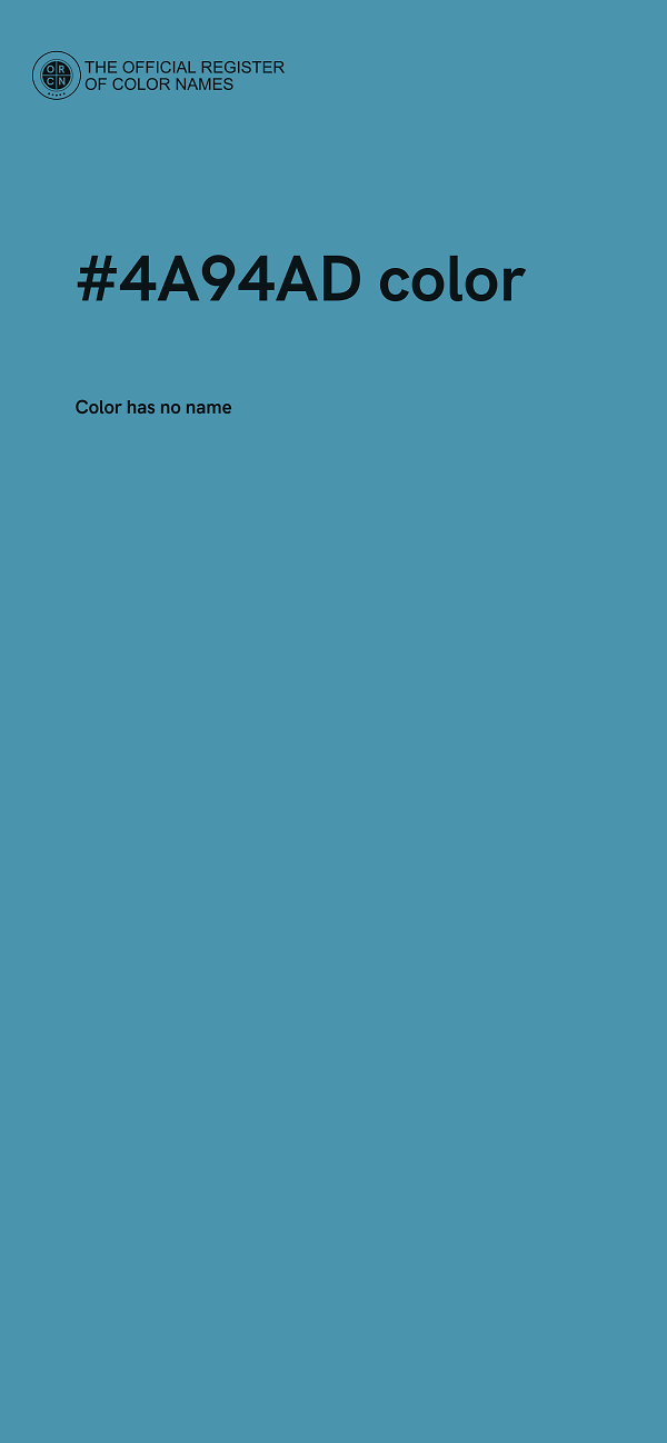 #4A94AD color image