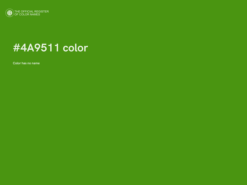 #4A9511 color image