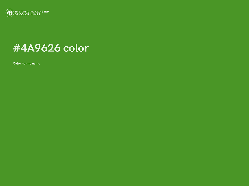 #4A9626 color image