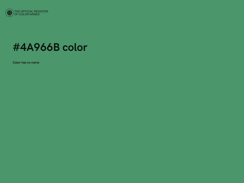 #4A966B color image