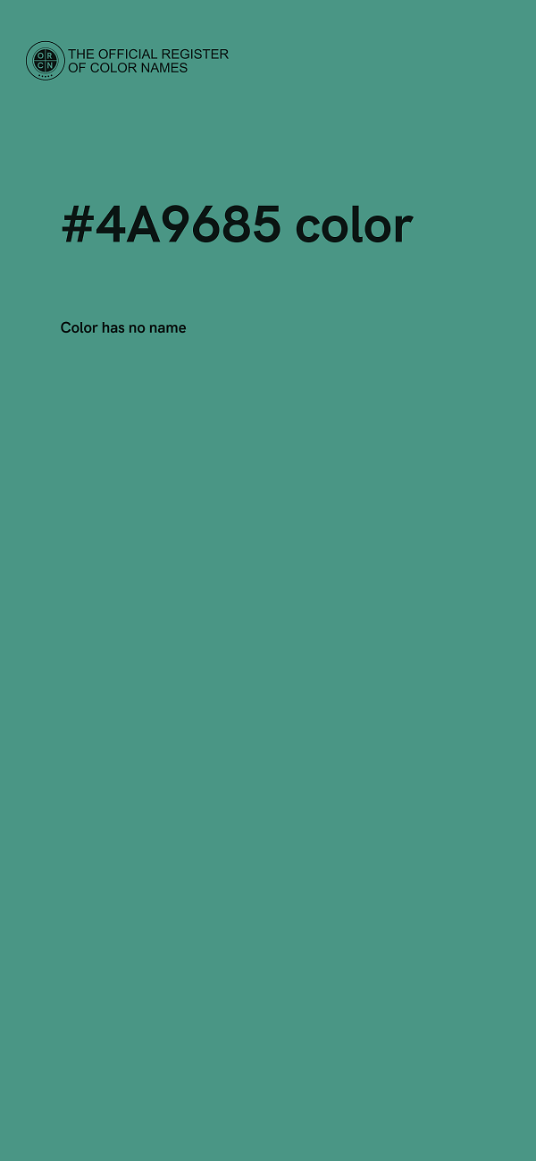 #4A9685 color image