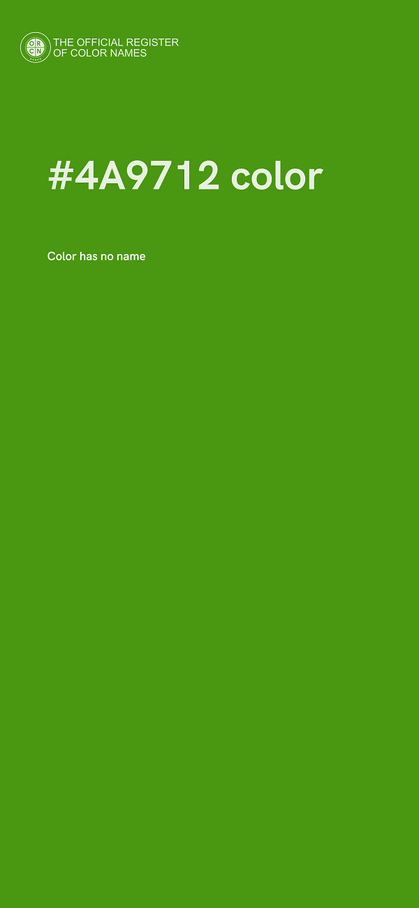#4A9712 color image
