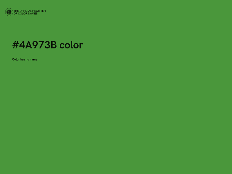 #4A973B color image