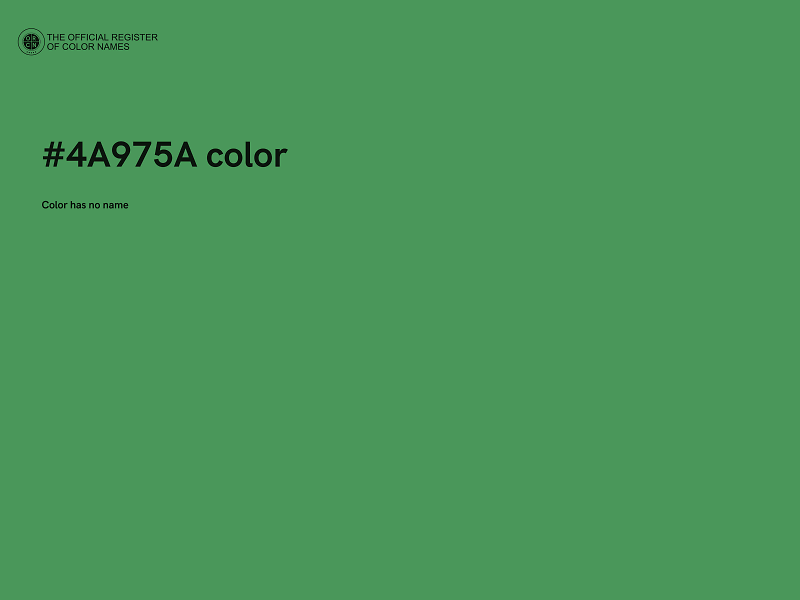 #4A975A color image