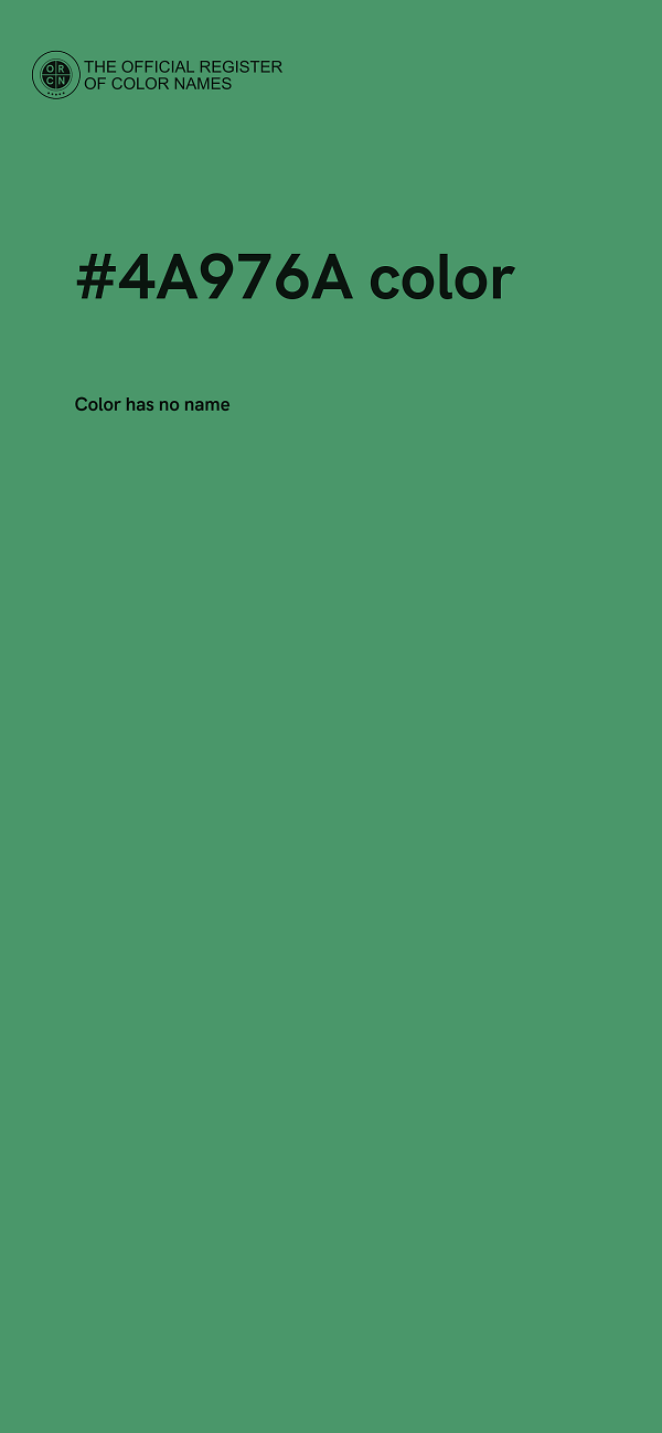 #4A976A color image