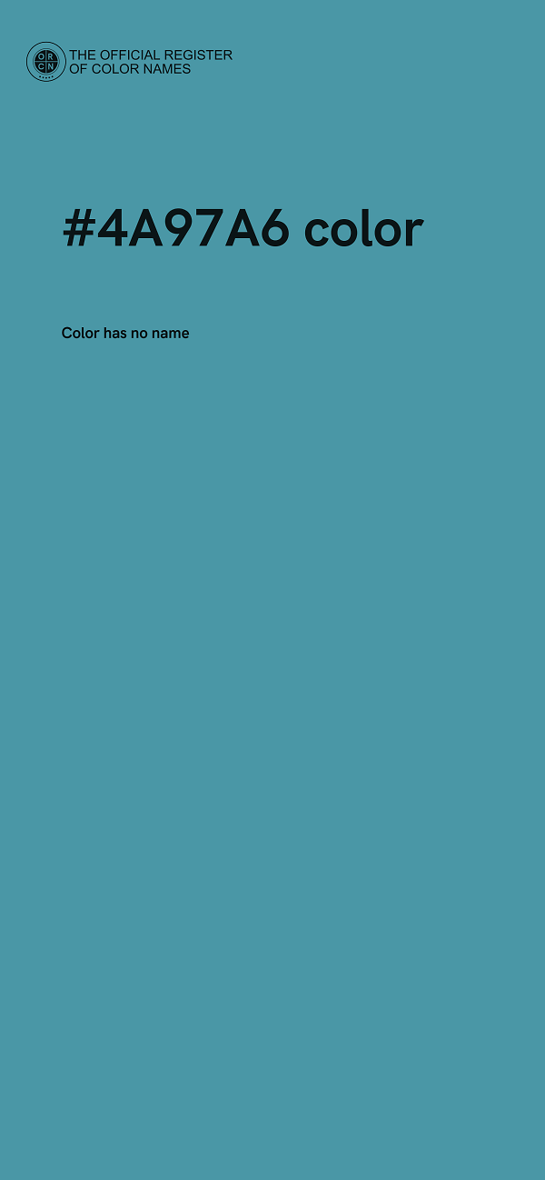 #4A97A6 color image