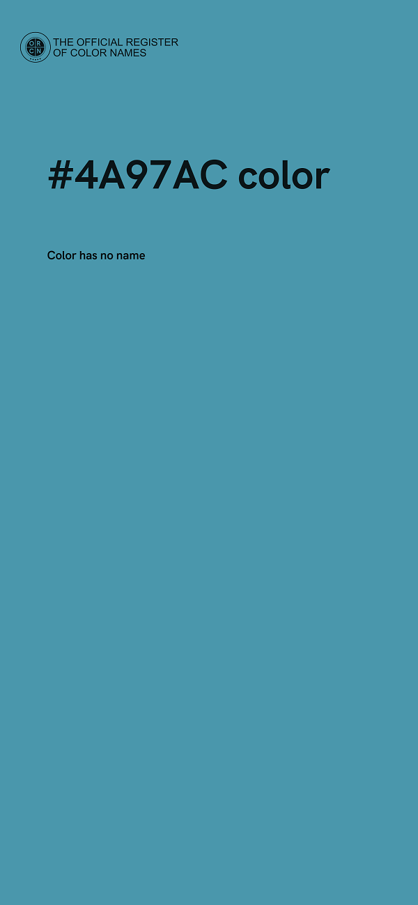 #4A97AC color image