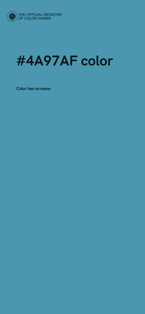 #4A97AF color image