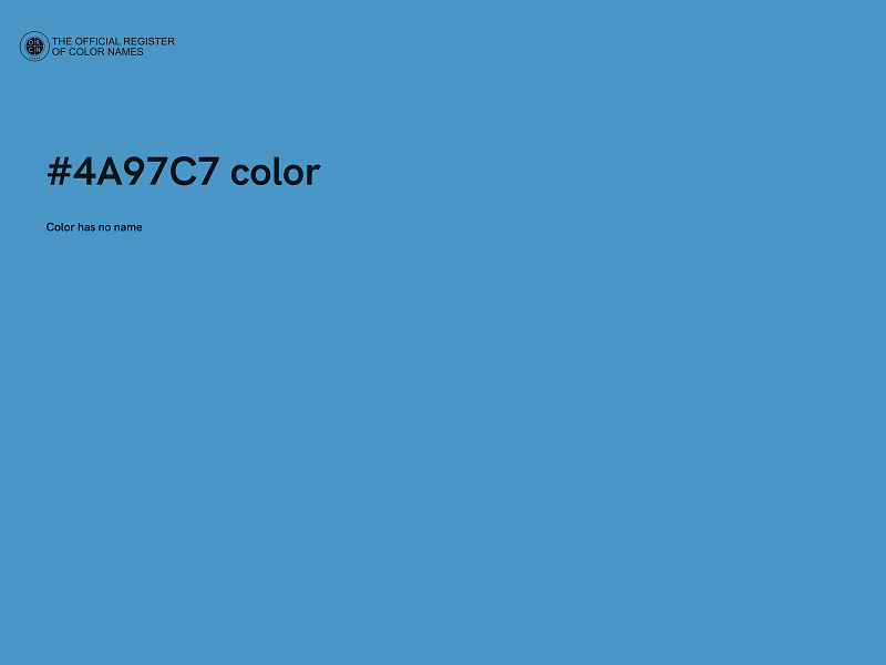 #4A97C7 color image