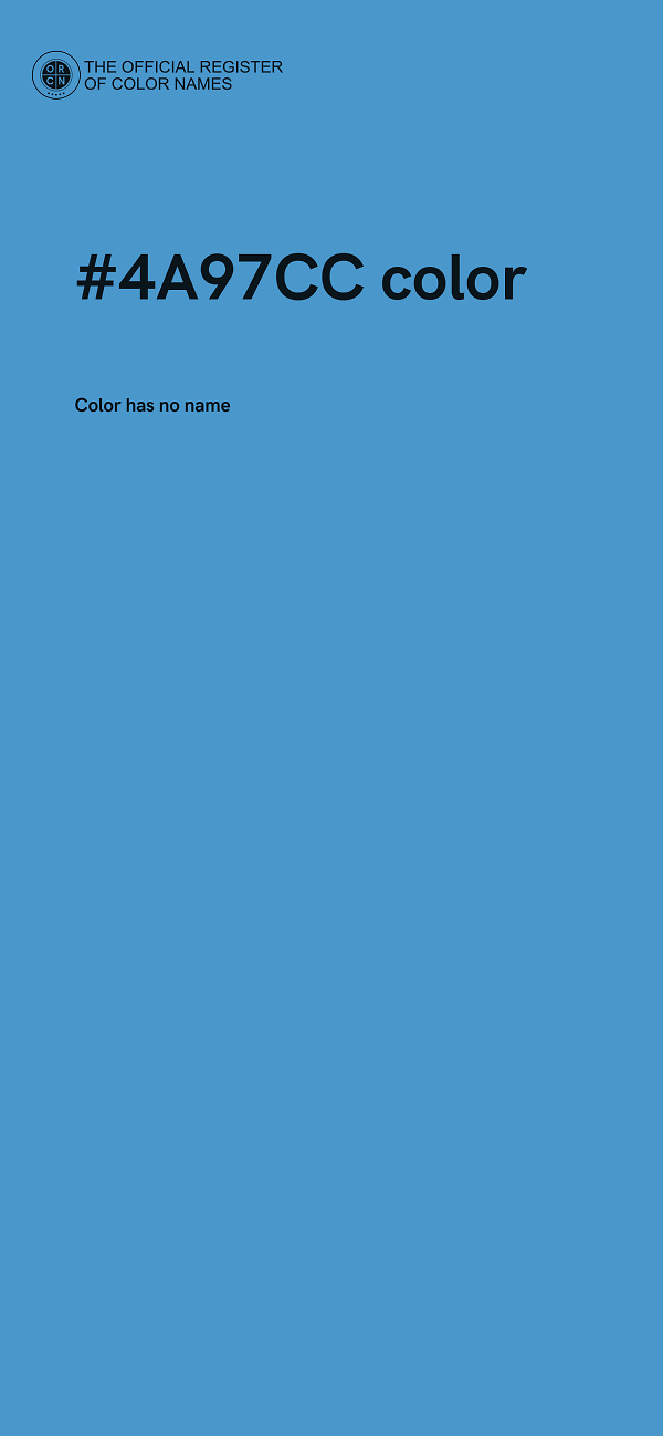 #4A97CC color image