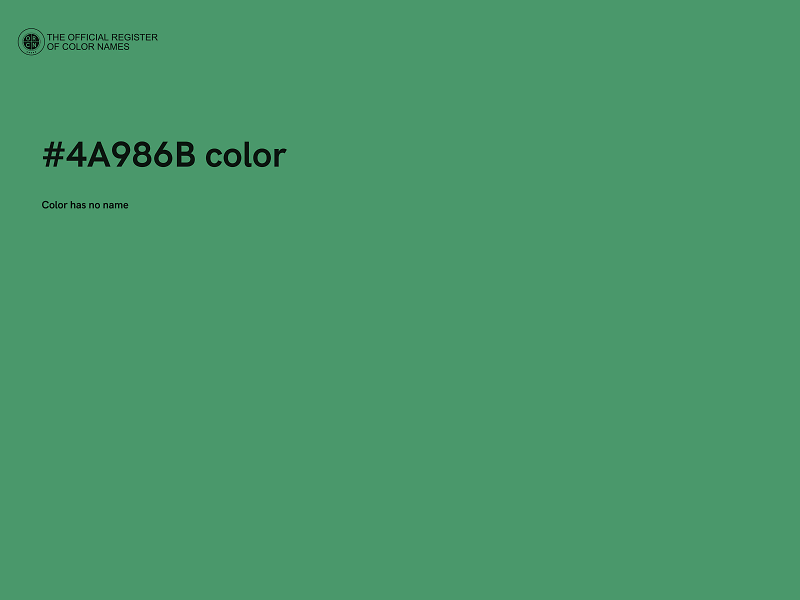 #4A986B color image