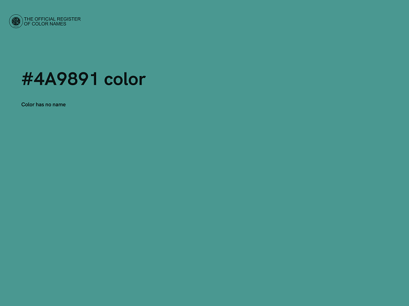 #4A9891 color image