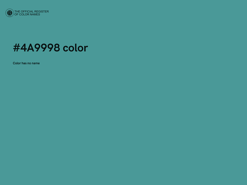 #4A9998 color image