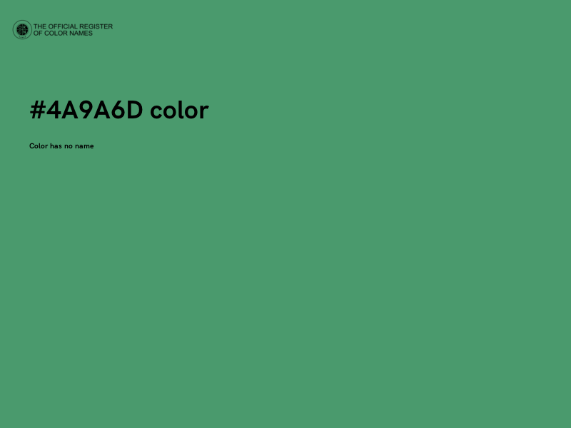 #4A9A6D color image