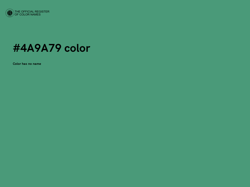 #4A9A79 color image