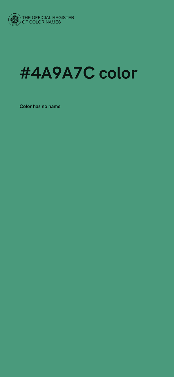 #4A9A7C color image