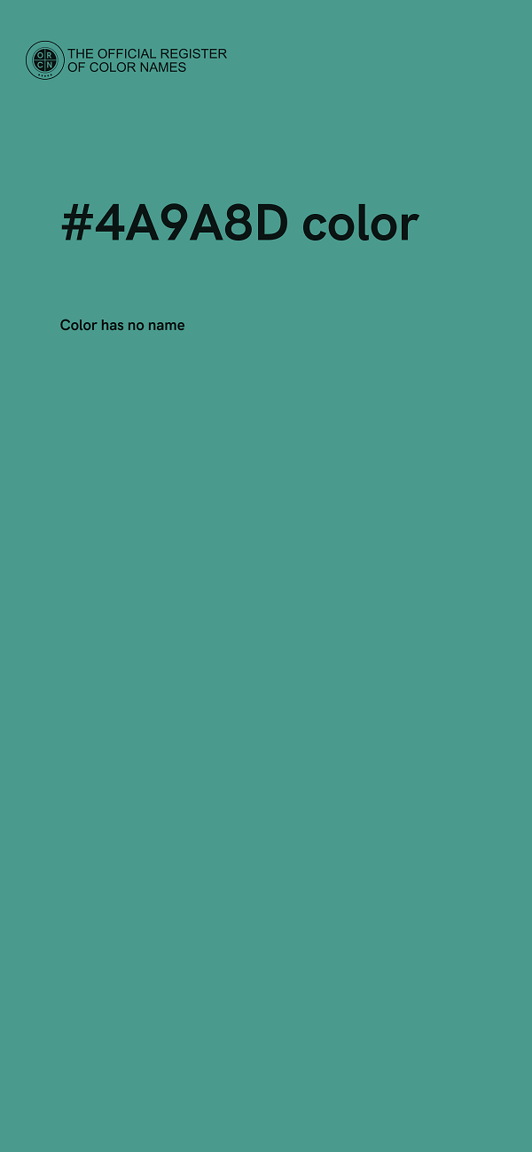 #4A9A8D color image