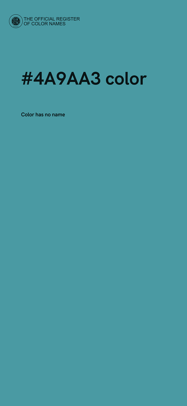 #4A9AA3 color image