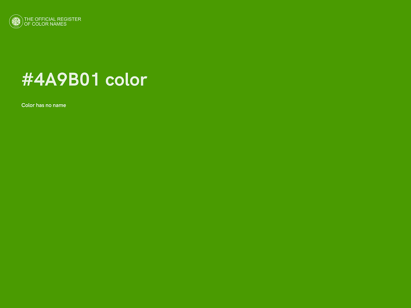 #4A9B01 color image