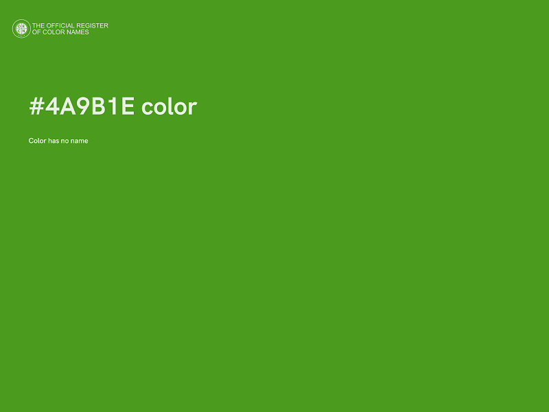 #4A9B1E color image