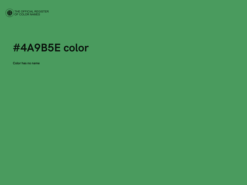 #4A9B5E color image