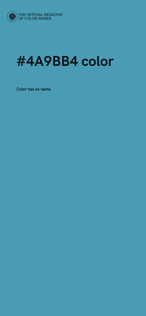 #4A9BB4 color image