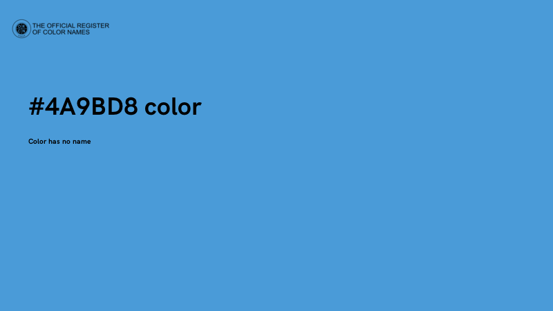 #4A9BD8 color image