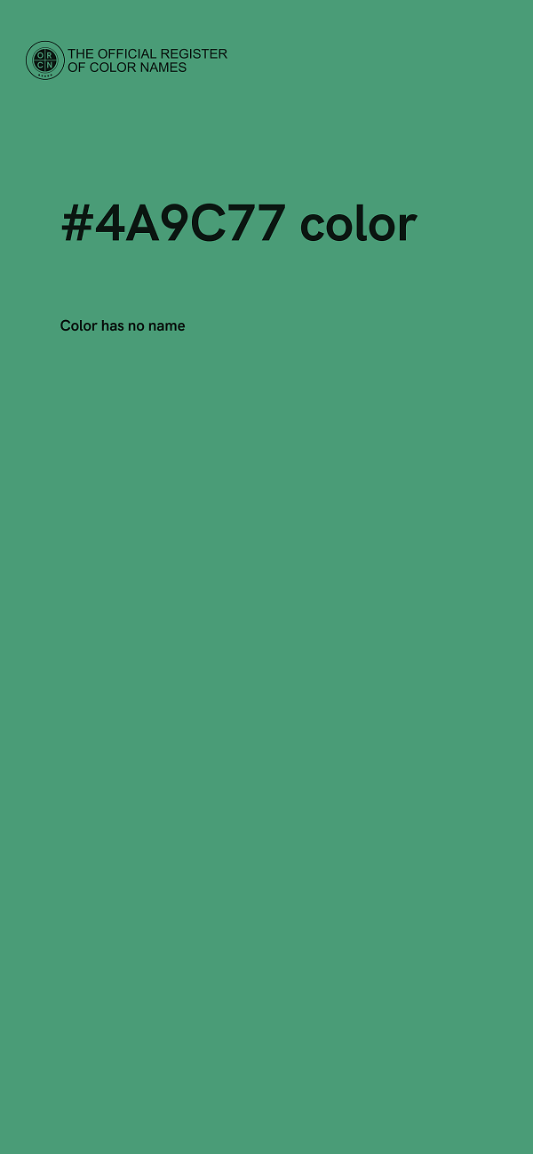 #4A9C77 color image