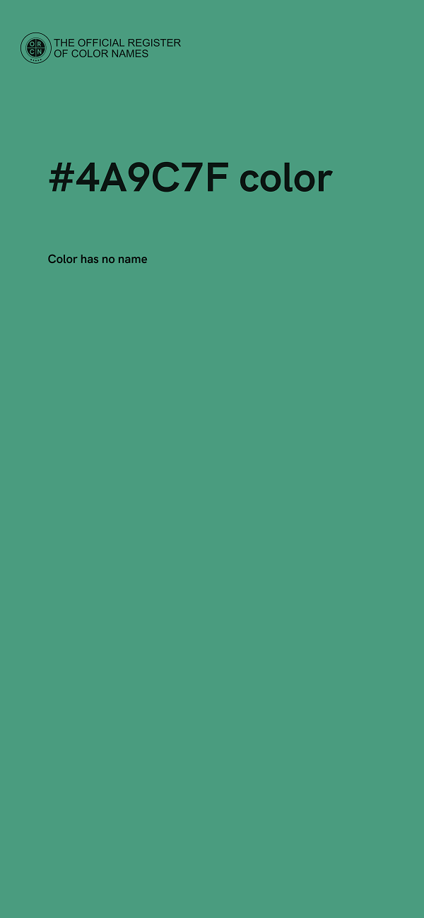 #4A9C7F color image