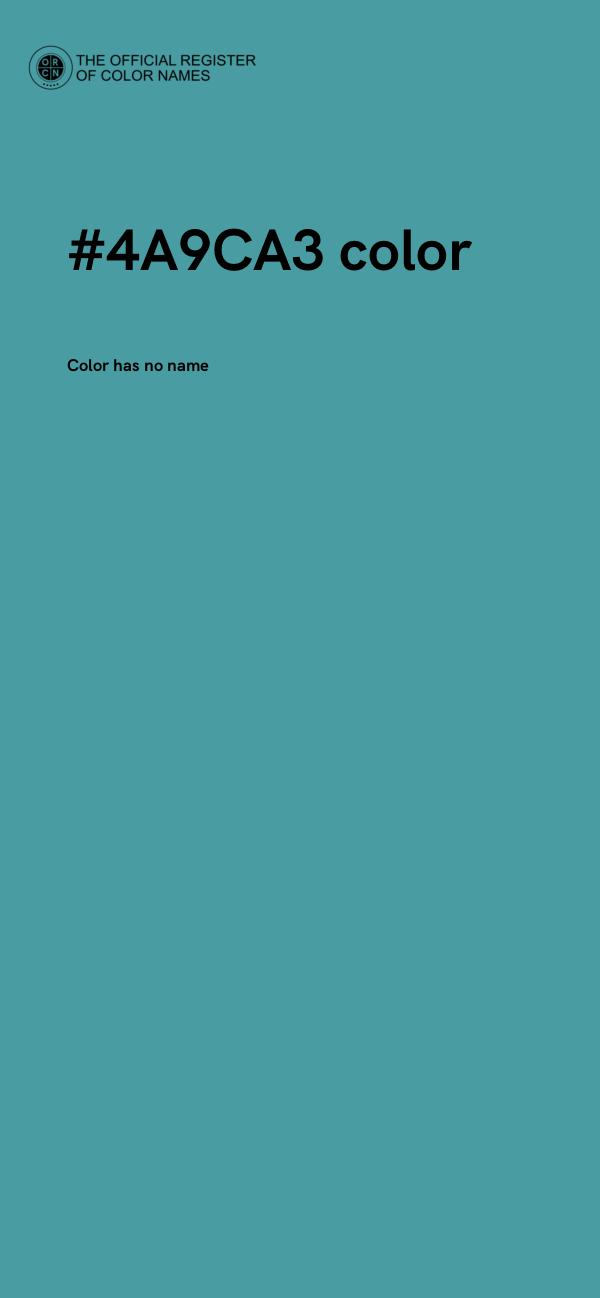 #4A9CA3 color image