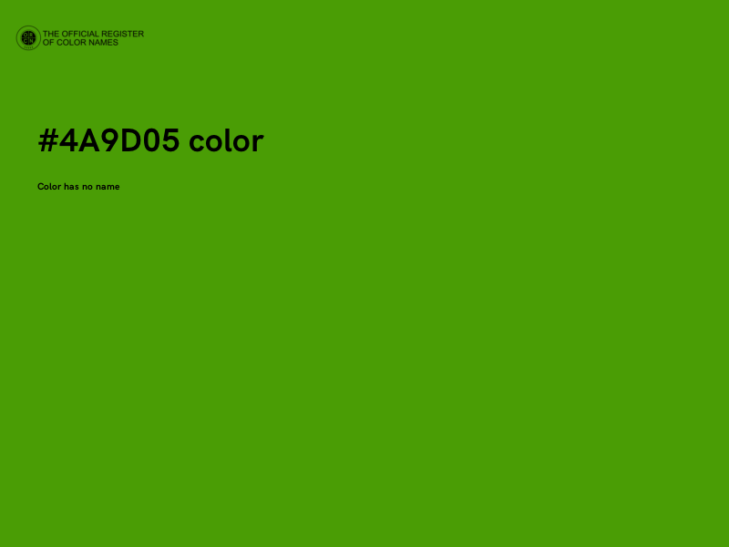 #4A9D05 color image