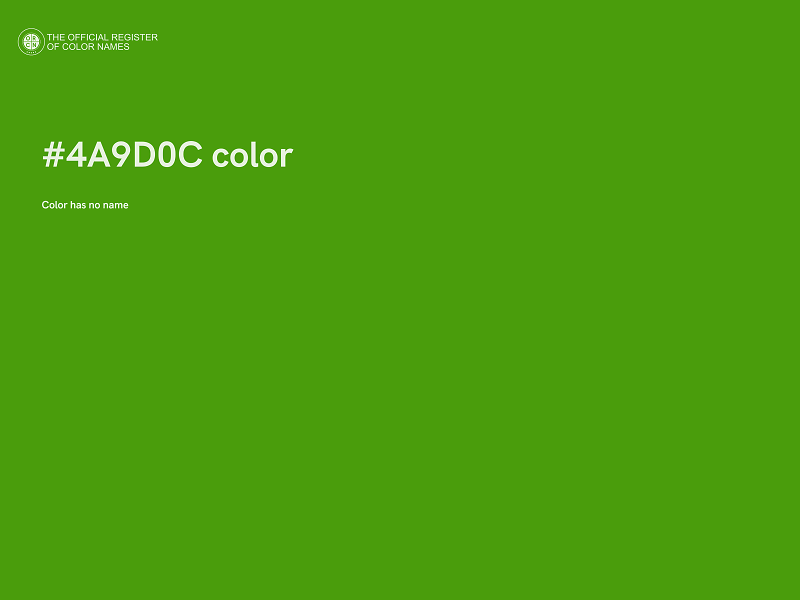 #4A9D0C color image