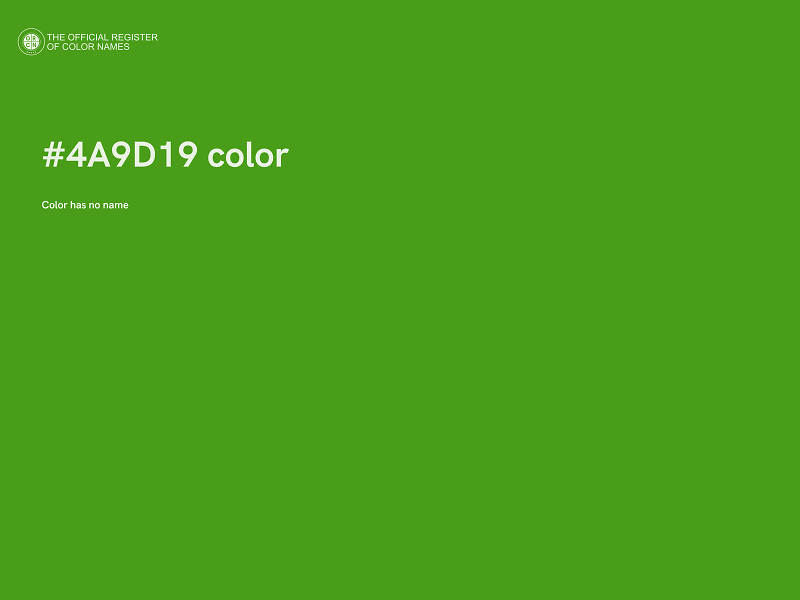 #4A9D19 color image