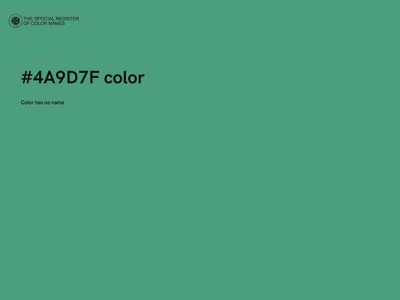 #4A9D7F color image