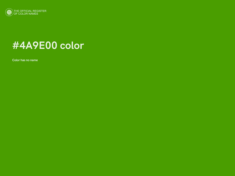 #4A9E00 color image