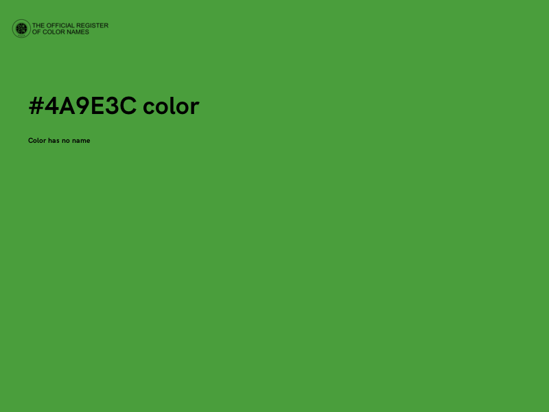 #4A9E3C color image