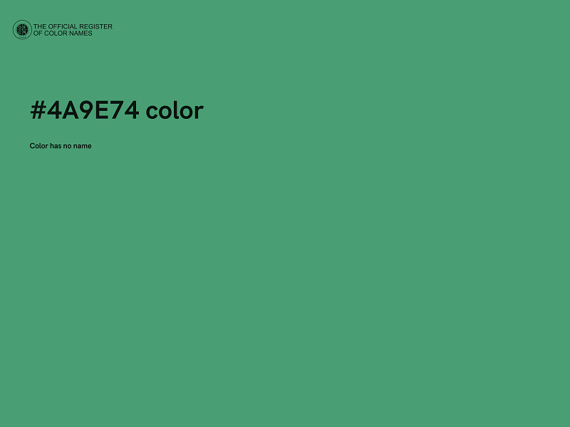 #4A9E74 color image