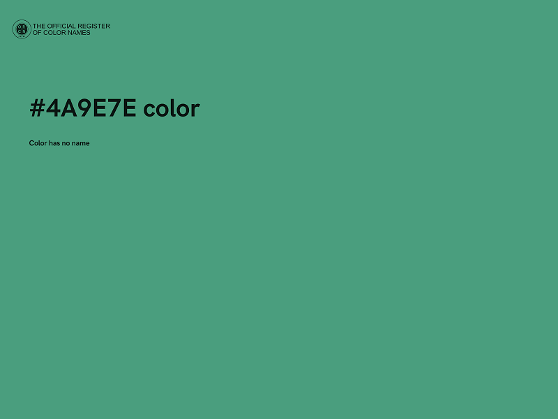 #4A9E7E color image