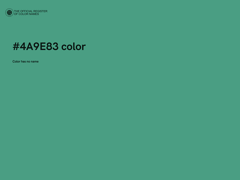 #4A9E83 color image