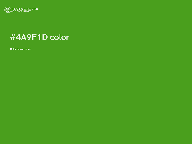 #4A9F1D color image