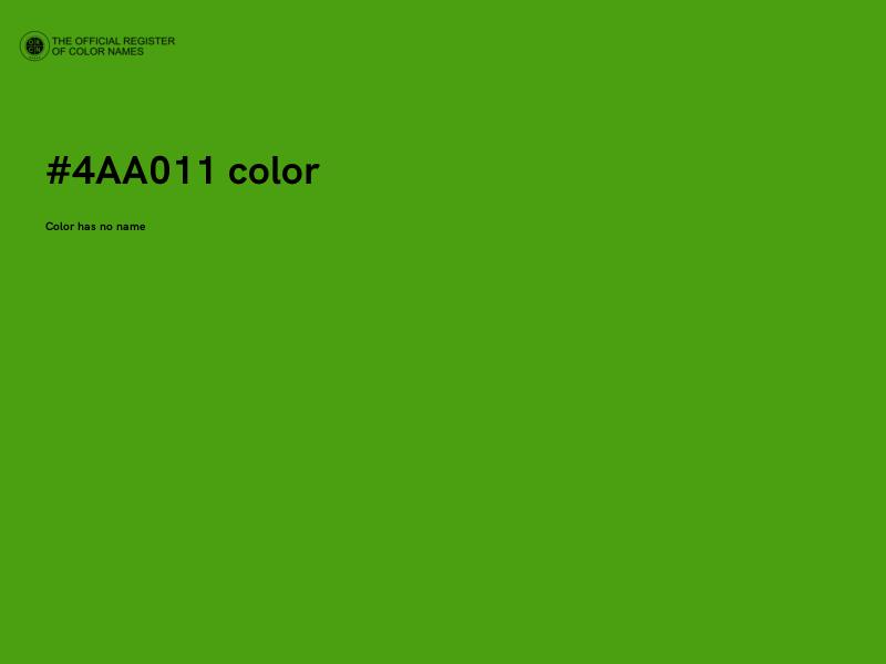 #4AA011 color image