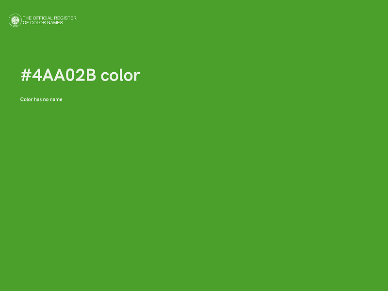 #4AA02B color image