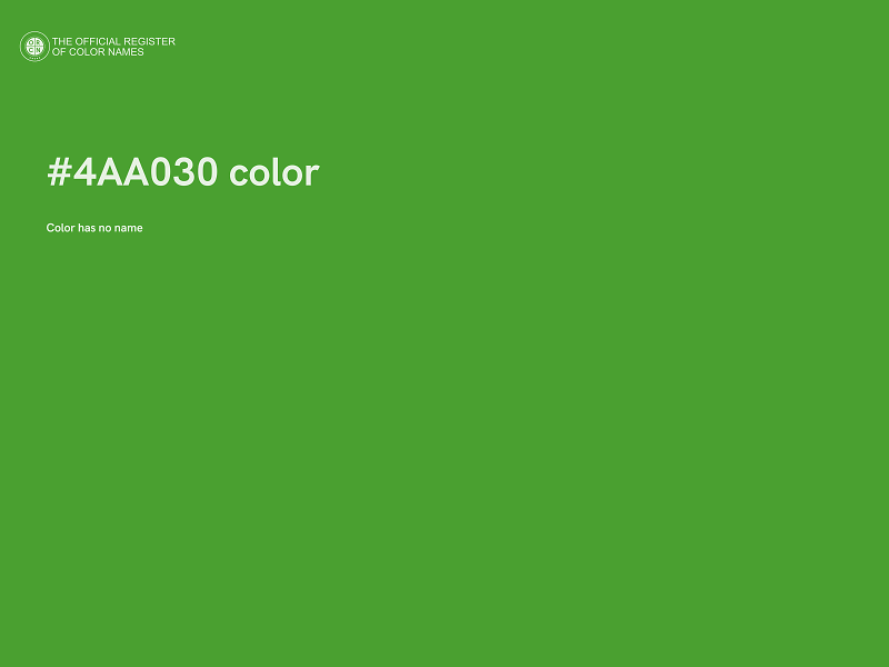 #4AA030 color image