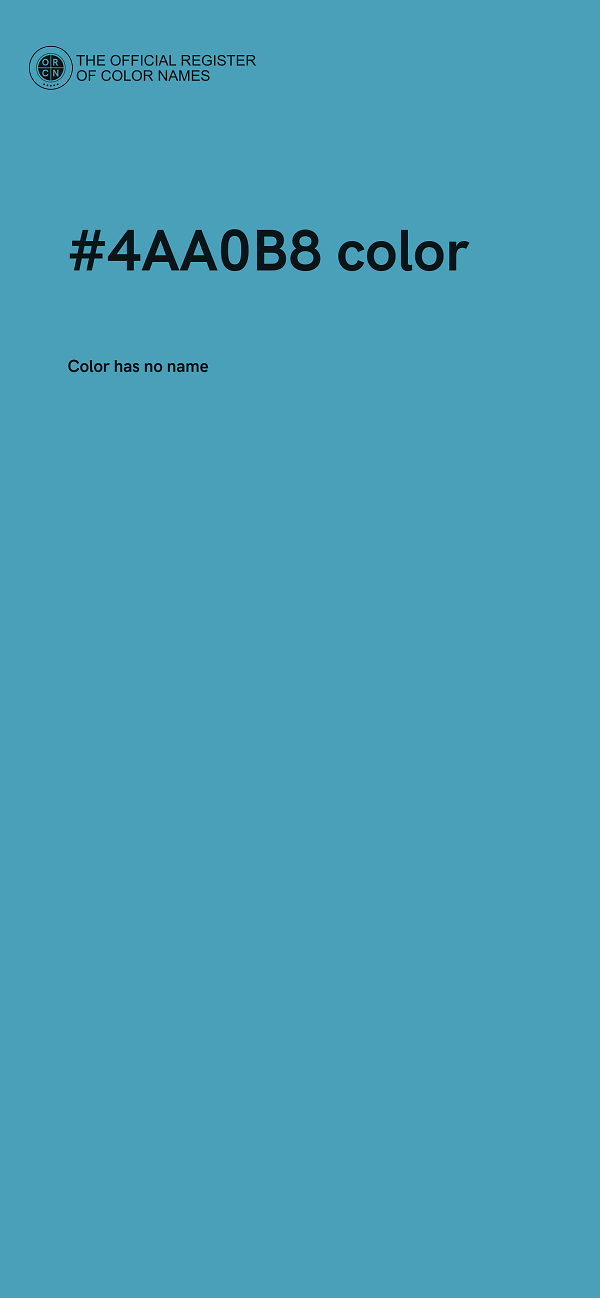 #4AA0B8 color image