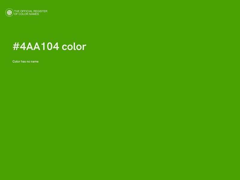 #4AA104 color image