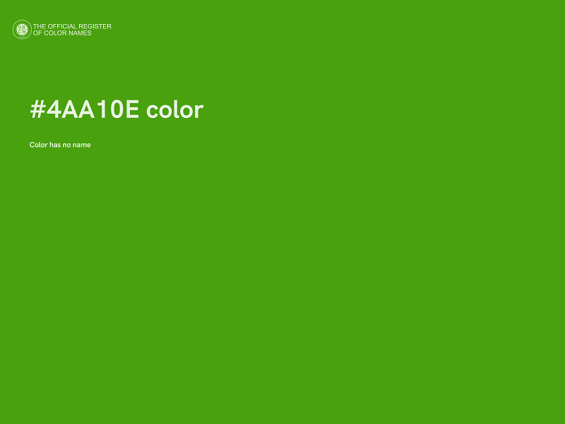 #4AA10E color image